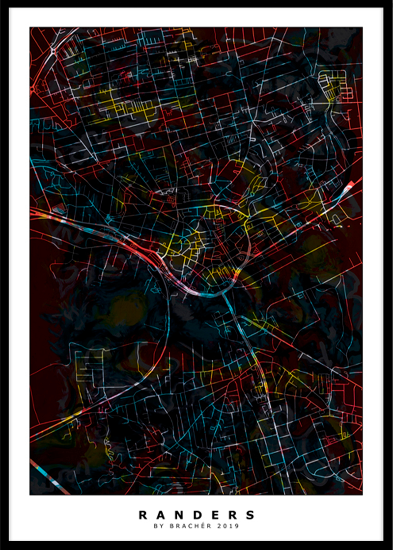 By Brachér Randers plakat - 50x70 cm
