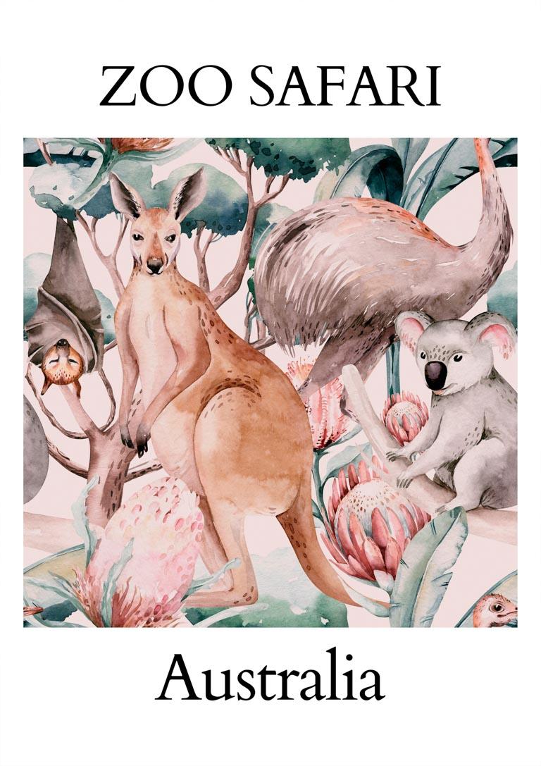 Zoo Safari – Australien Plakat
