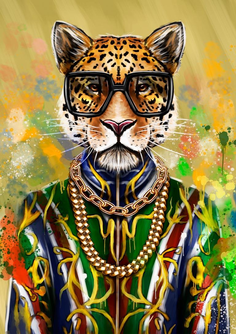 Leopard Konge Plakat