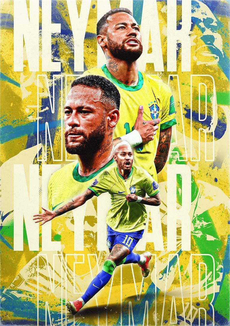 Neymar Plakat til Fodboldfans
