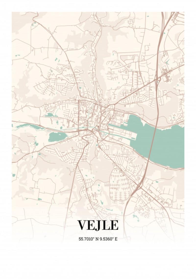 Vejle A4 21x30 cm Skabelon