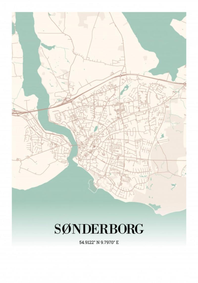 Sønderborg A4 21x30 cm Skabelon