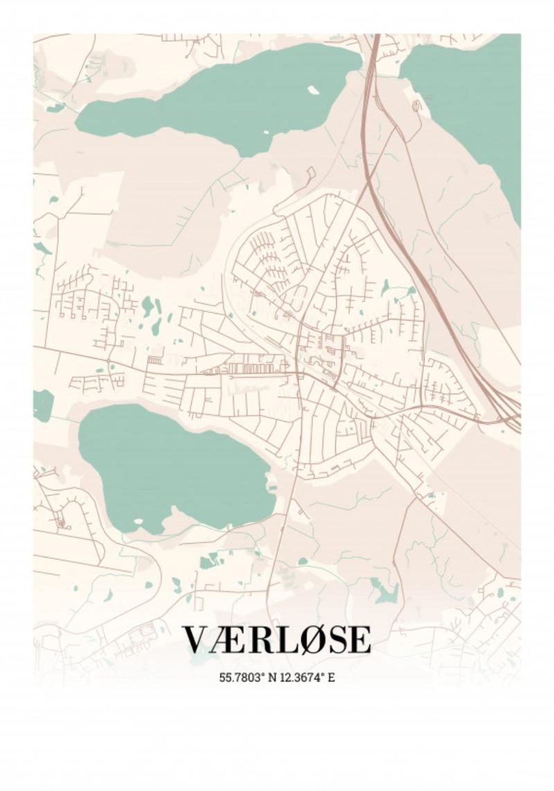 Værløse 21x30 cm papir (A4)