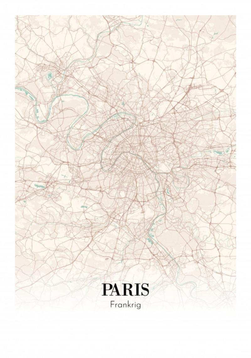 Paris – Frankrig 21x30 cm Plakat