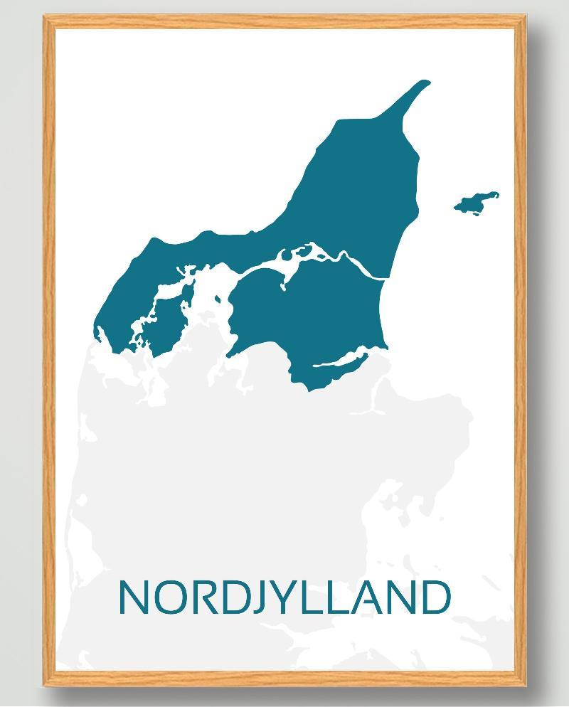 Nordjylland plakat - Mål: 30x40 cm