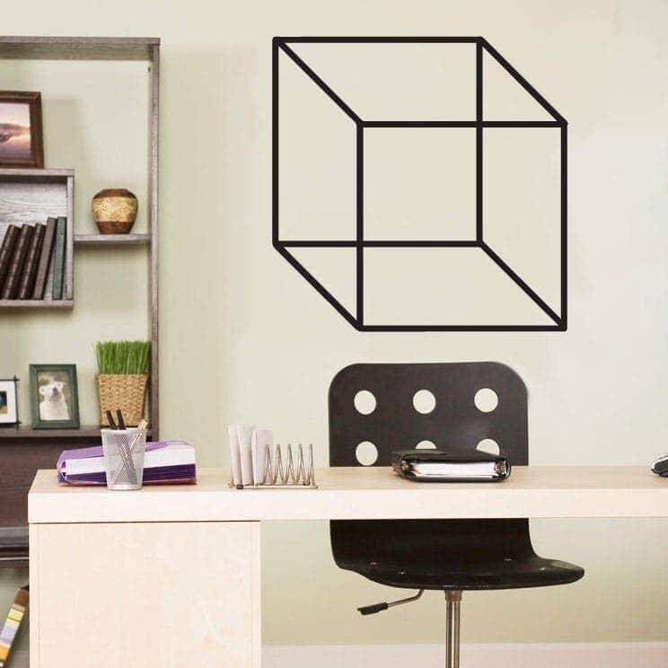 3D Terning Vægklistermærke – Unik Vægkunst til Dit Hjem