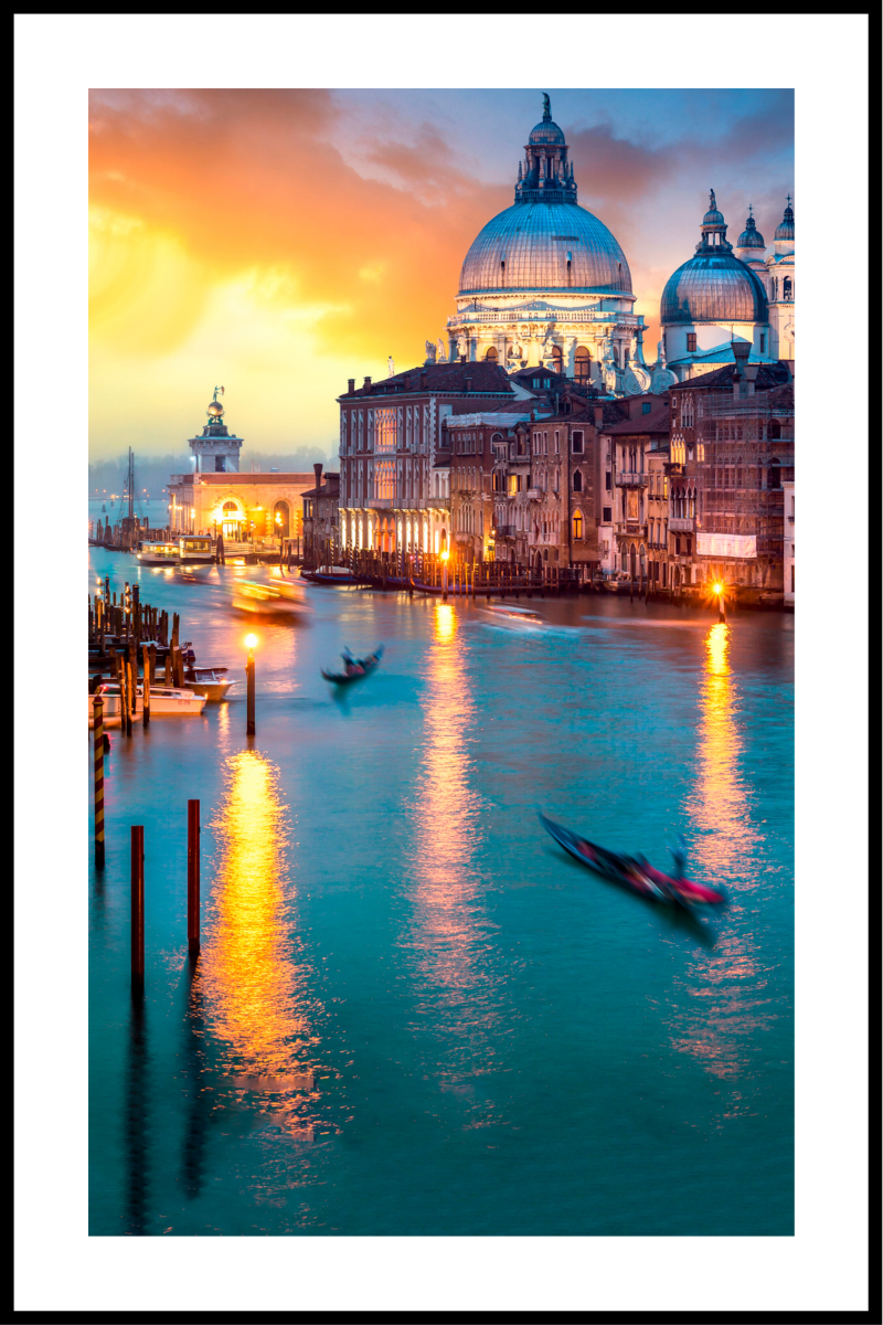 Venedig Plakat - 40x50 cm Kunsttryk