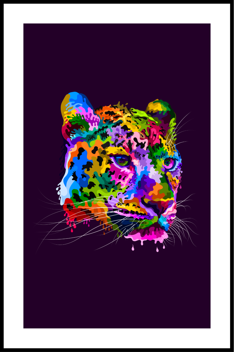 Tiger plakat - 30x40 cm størrelse