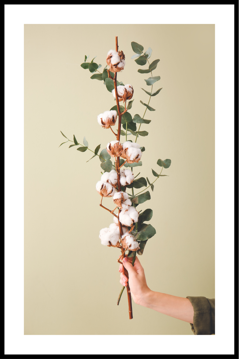 Blomsterplakat - 30x40 cm