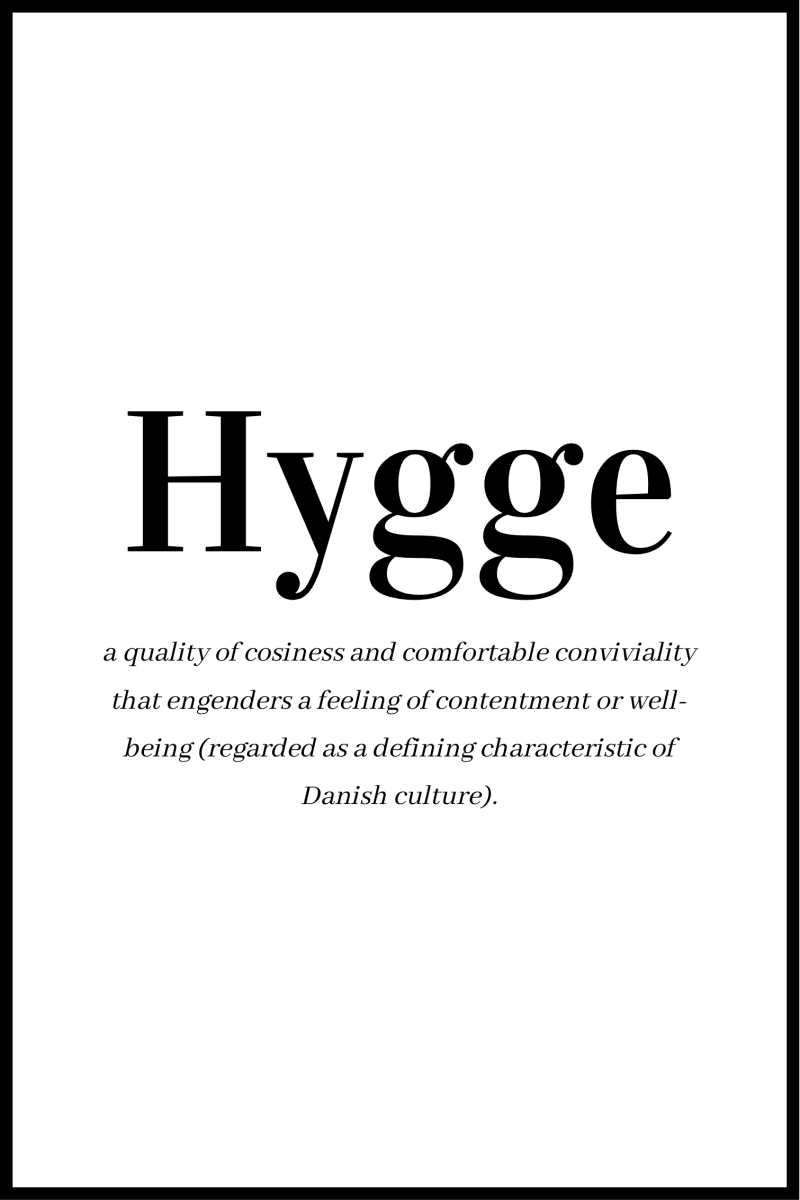 Hygge Definition Plakat - 30x40 cm