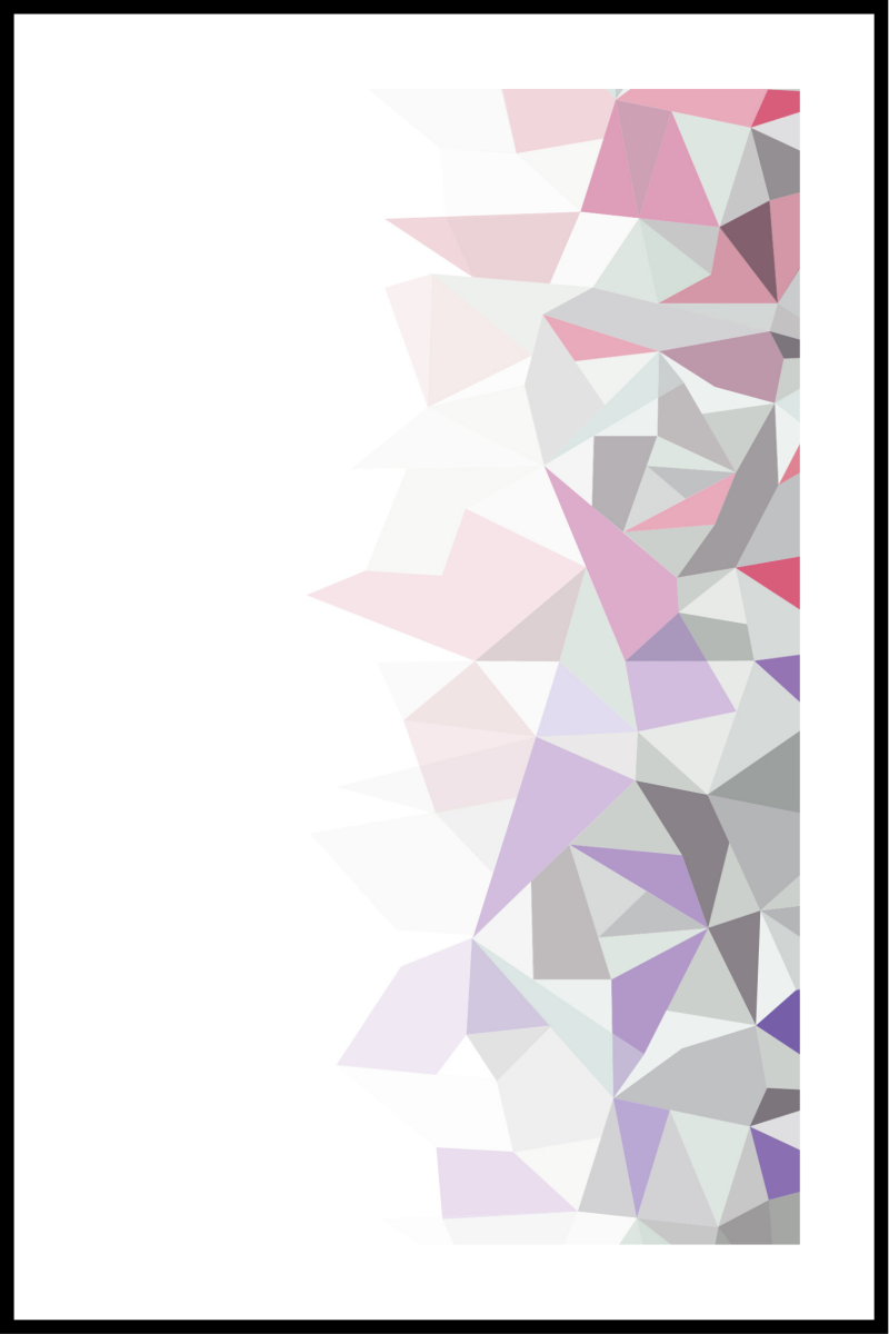 Geometrisk kunstplakat 3 – 30x40 cm