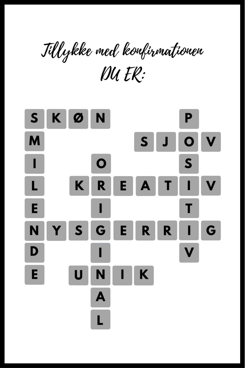 Konfirmationsplakat 2020 - 70x100 cm