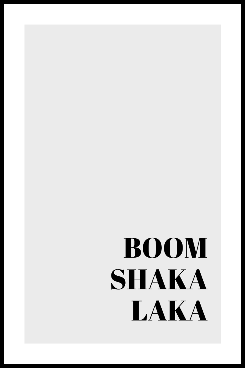 Boom Shaka Laka plakat - 30x40 cm kunstprint