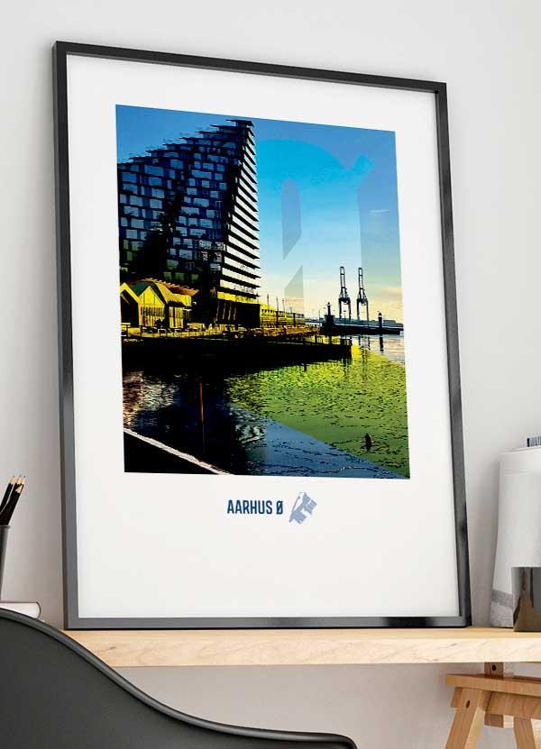 Aarhus Ø Byplakat - Bassin 7 (A4) Kr. 199,-