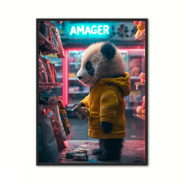 Amager Panda Plakat 21 x 29,7 cm (A4)