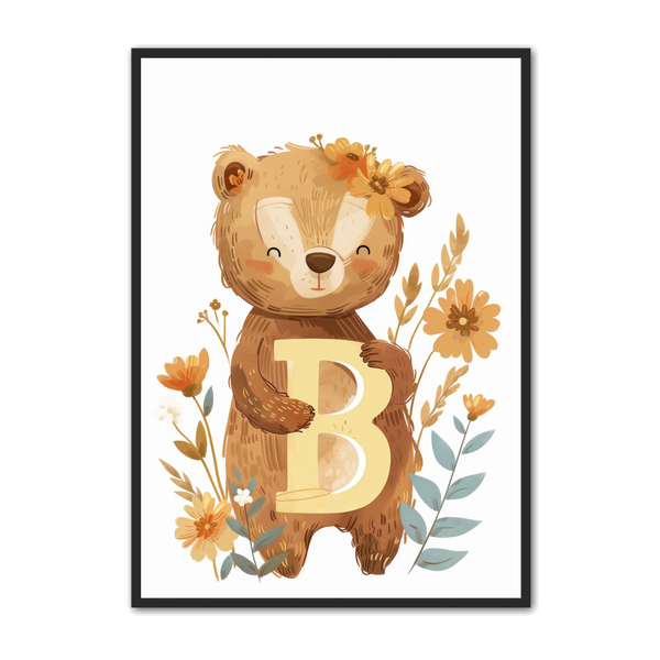 B Bogstav Plakat 9 – Bjørn Design