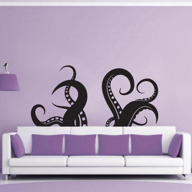Unikt Blækspruttearme Vægklistermærke til Dit Hjem