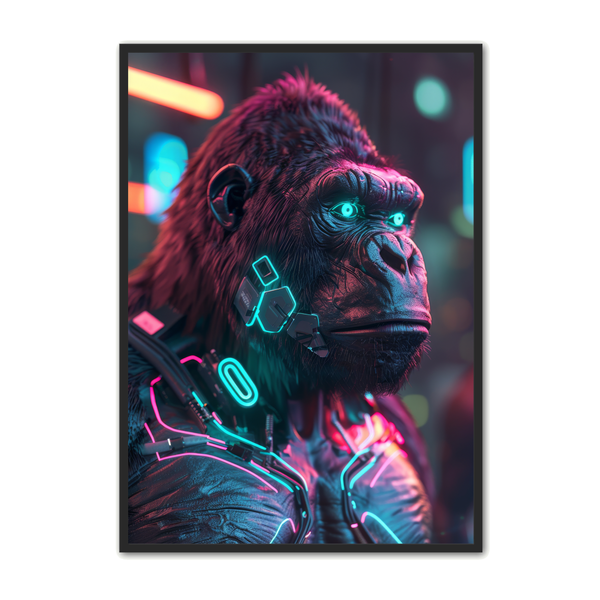 Cyberpunk Gorilla 1 – Spil Plakat