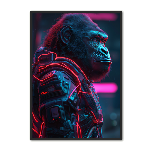 Cyberpunk Gorilla 3 – Spil Plakat