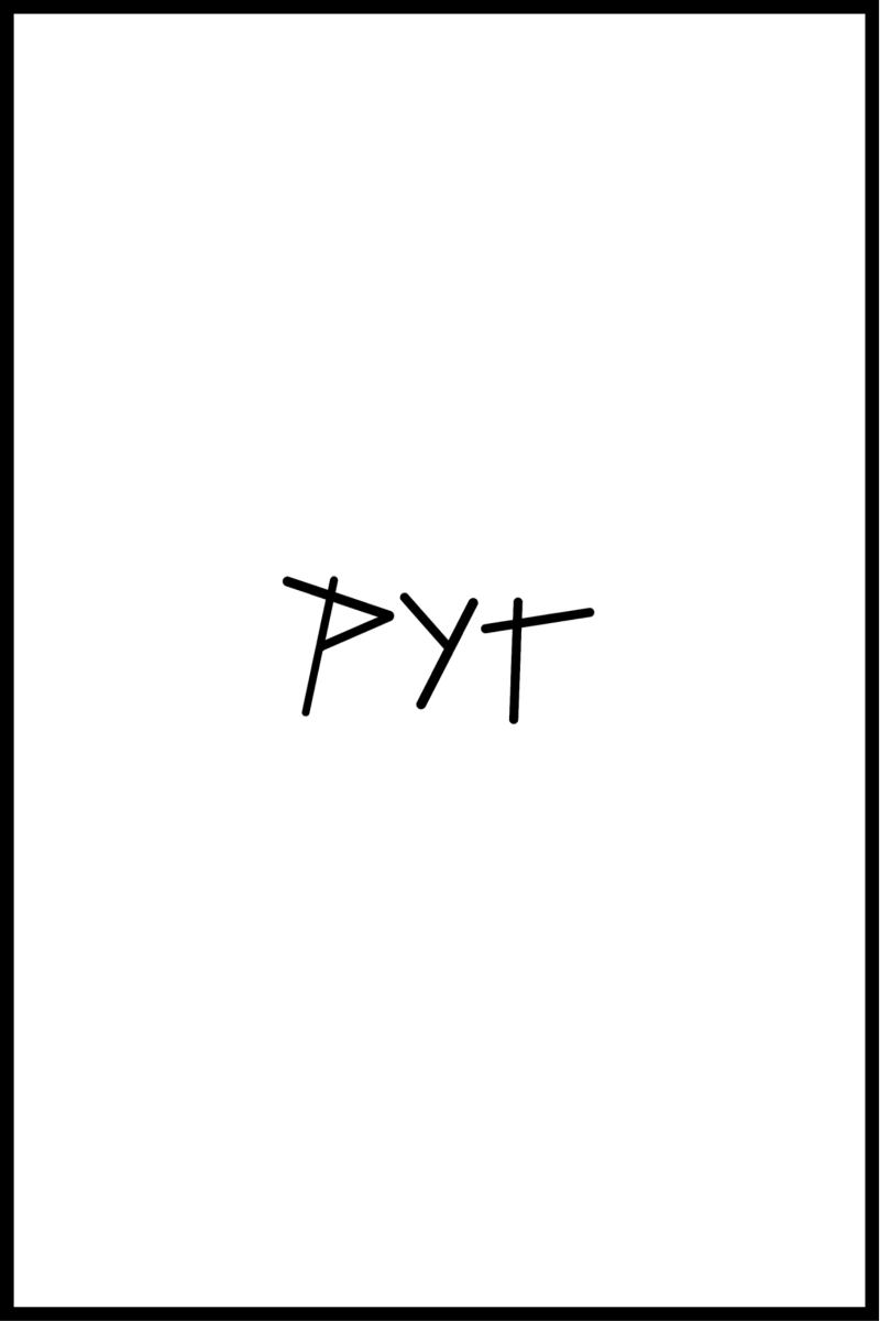 Pyt-hvid plakat - 50x70 cm kunsttryk