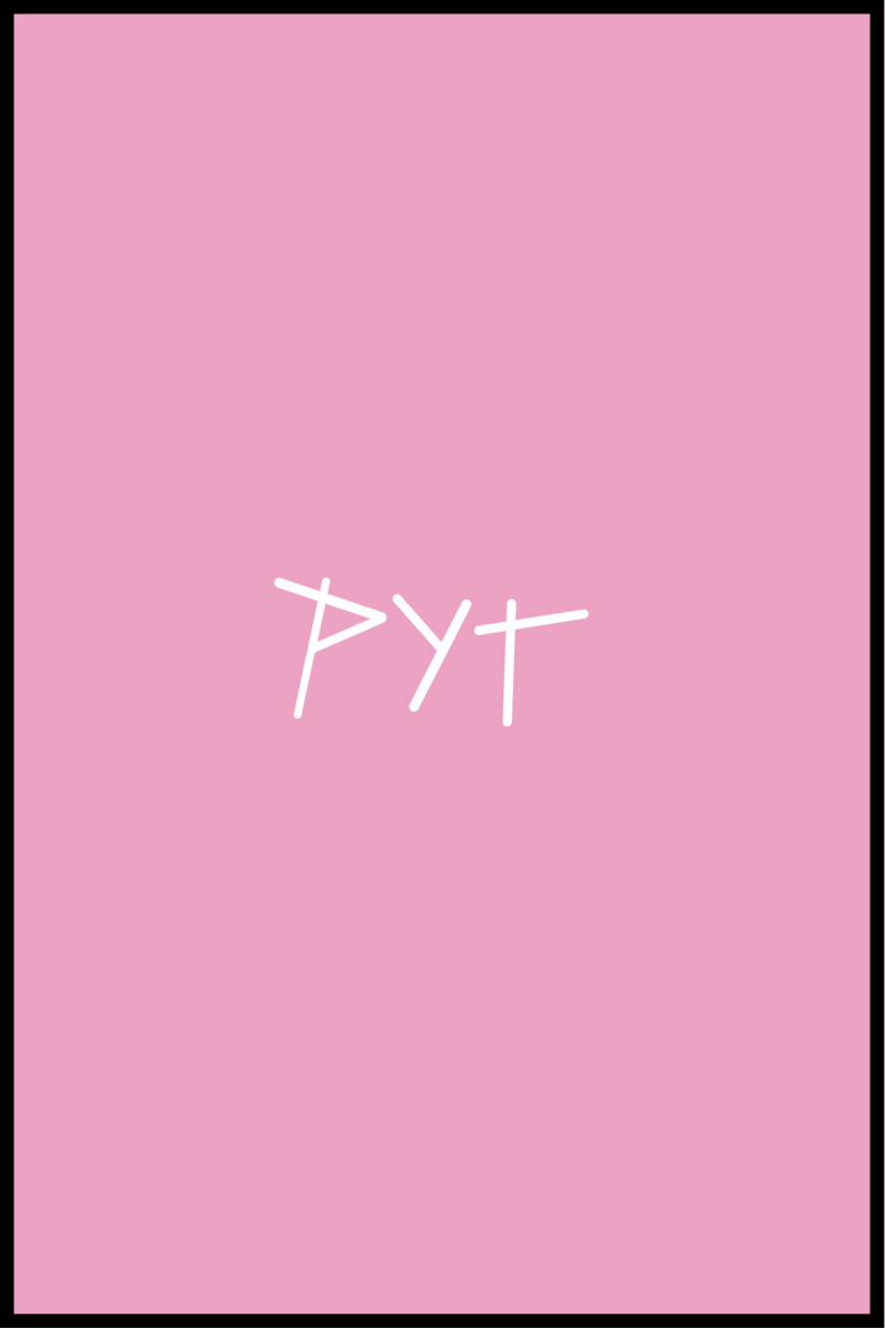 Pyt-pink plakat - 50x70 cm