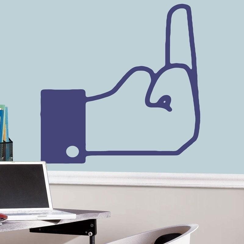 Fu K Finger Væggemærke – Dristig Vægdekoration til Dit Hjem