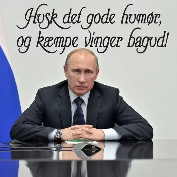 Inspirerende Vægklistermærke - Husk Det Gode Humør!