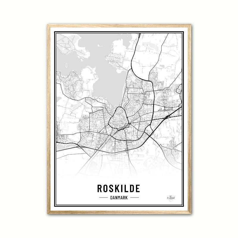 Plakat af Roskilde - A4 21 x 29,7 cm