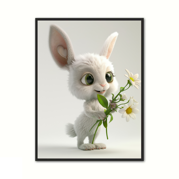 Kanin Plakat - Børneplakat A4 (21 x 29,7 cm)