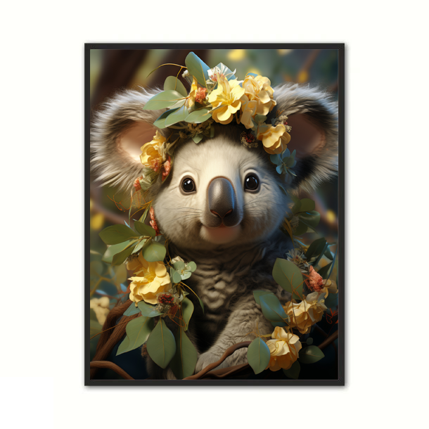 Koala Plakat - Børneplakat A4 21 x 29,7 cm