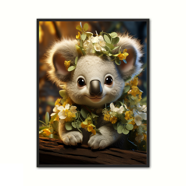 Koala Plakat 7 - Børneplakat A4 21 x 29,7 cm