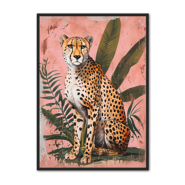 Leopard Plakat 3 - Dyreprint Kunstværk
