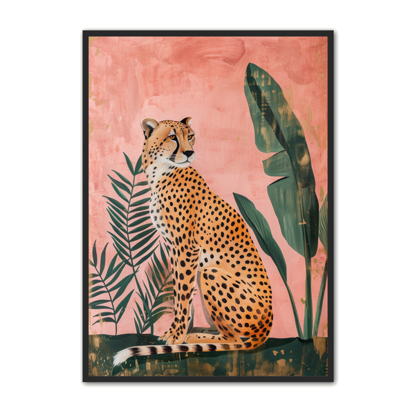 Leopard Plakat 4 - Kunsttryk af Leopard