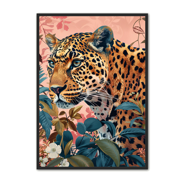 Leopard Plakat 7 - Kunsttryk af leopard