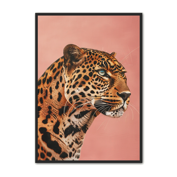 Leopard Plakat 8 - Kunsttryk med leopardmotiv