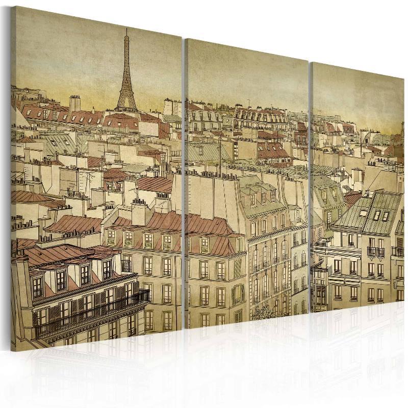 Lærredstryk af Paris - byens harmoni