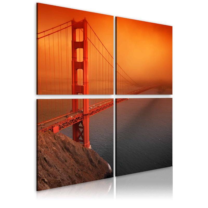 Lærredstryk af Golden Gate Bridge i San Francisco