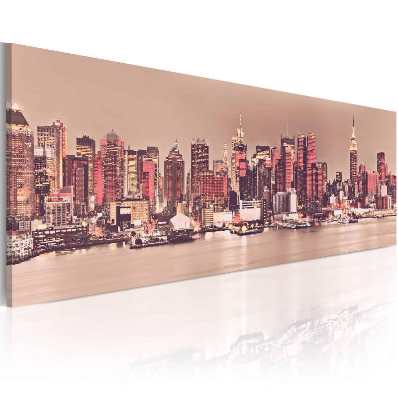Lærredstryk New York - Lysbyen