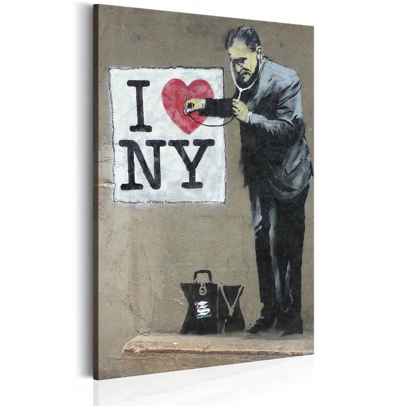 Lærredstryk: I Love New York af Banksy