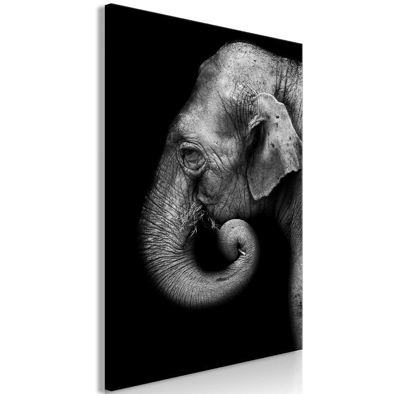 Lærredstryk af Elefant - 1 stk.