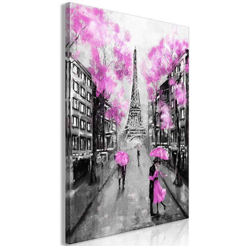 Lærredstryk Paris Møde (1 del) Pink