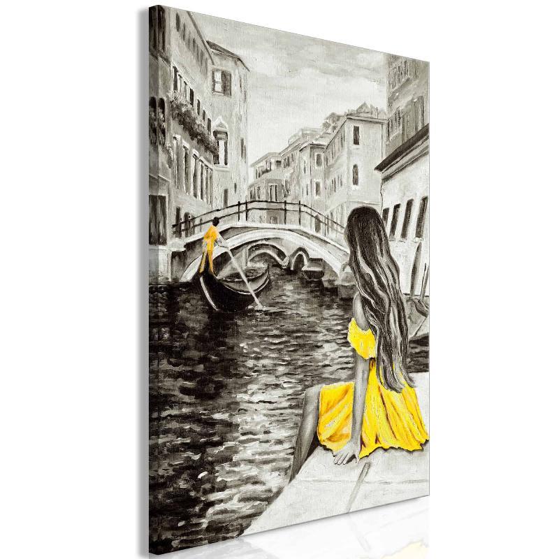 Venedig Drømme Lærredstryk (1 del) Gul
