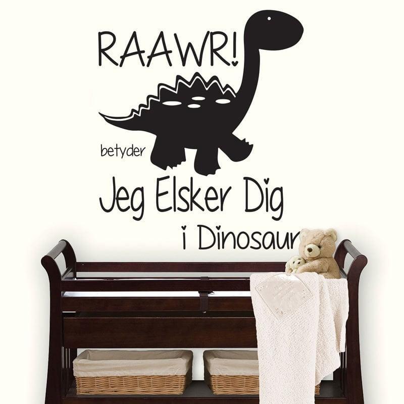 Raawr Dinosaur Væggemærke – Magi til Børneværelset!