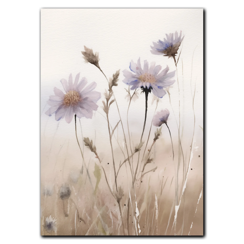 Vilde Blomster Plakat 21x30 cm (A4) - Uden ramme