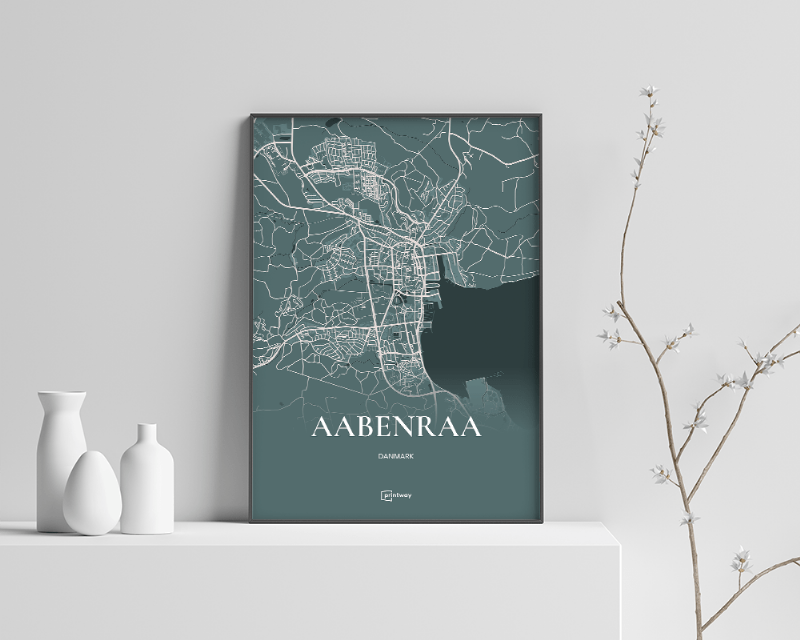 Aabenraa Plakat - Skovgrøn 70×100 cm (B1)