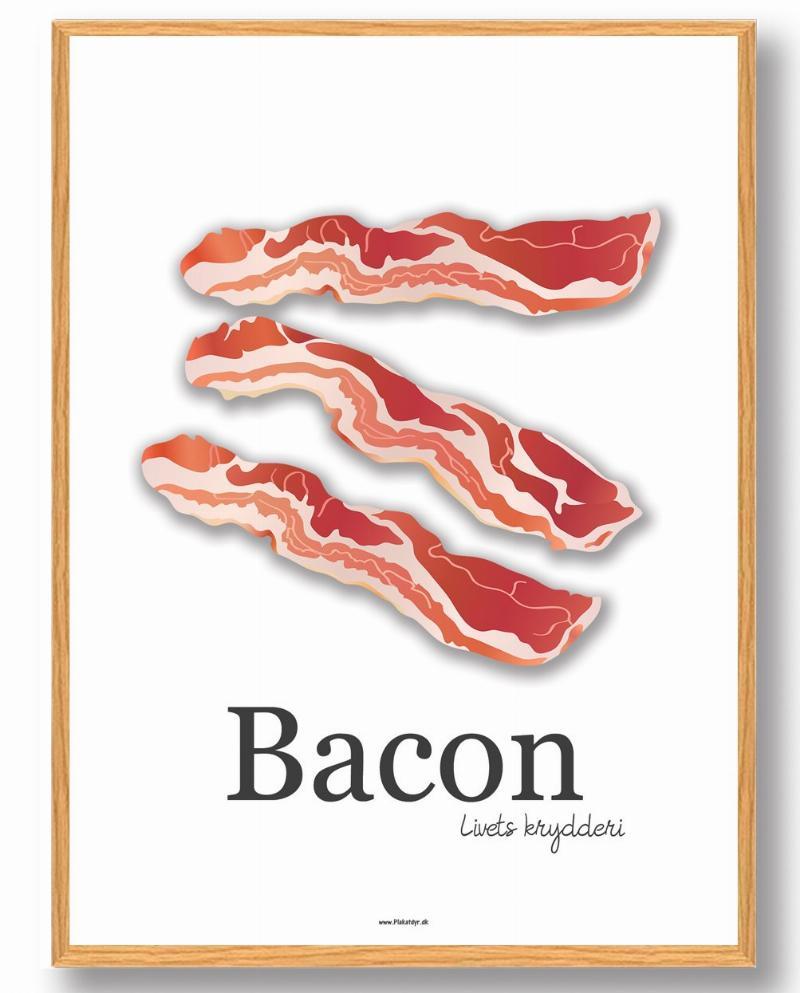 Bacon - Køkkenplakat (50x70 cm)