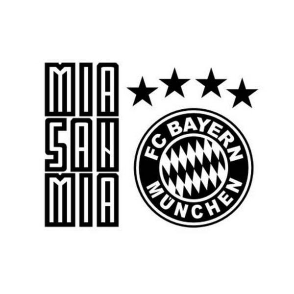 Bayern München vægklistermærke med mottoet Mia San Mia