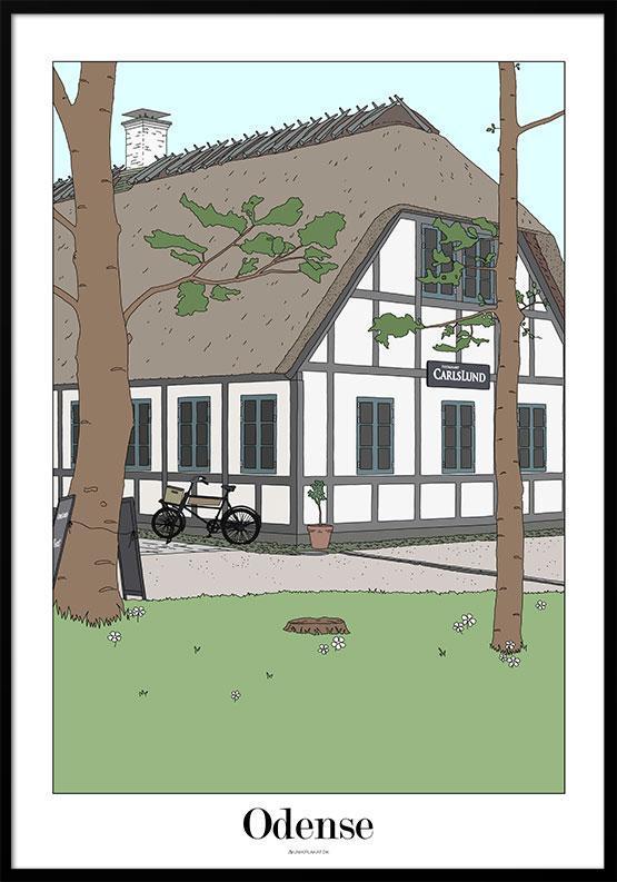 Odense Plakat - Restaurant Carlslund, Fruens Bøge Skov