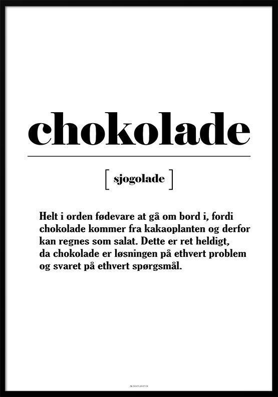 Chokolade Plakat – Udforsk Chokoladens Univers