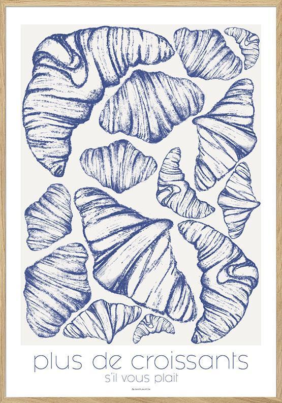 Madplakat med croissantmotiv – Bestil nu og dekorer dit køkken!